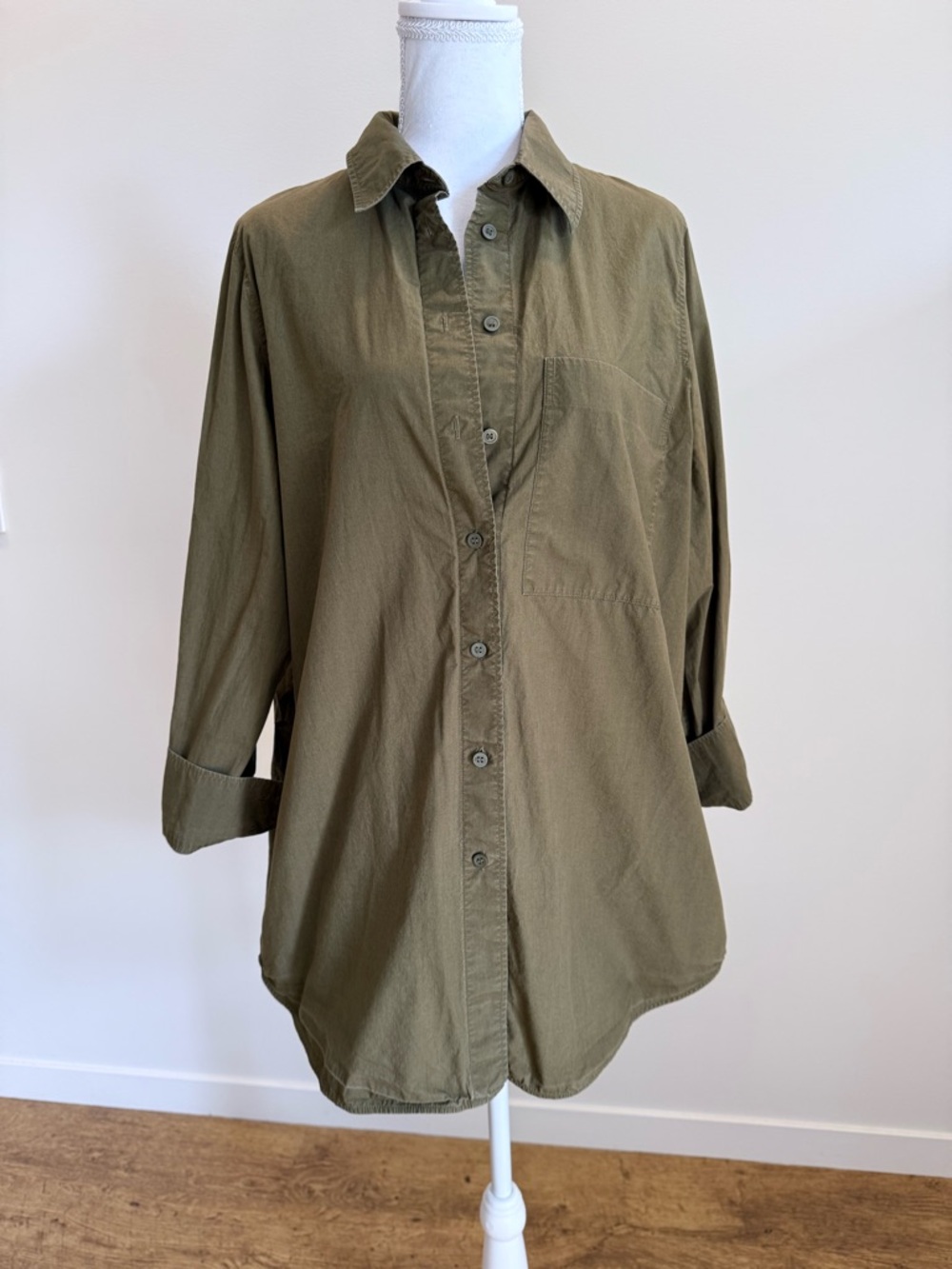 COS Oversized Button Down Shirt Size 6 Scandi Girl Tailored Office Work Staple